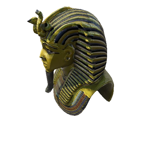 Mask of Tutankhamun Low Poly